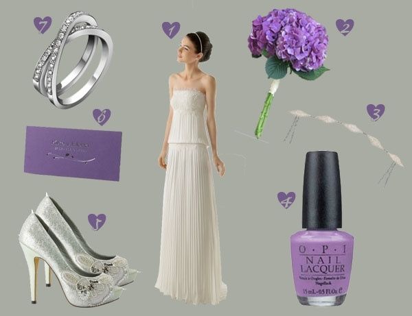 -Look argent et lilas