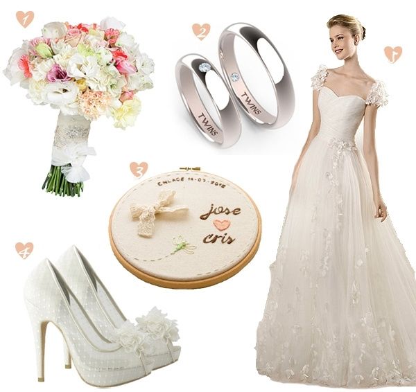 -Look de mariée romantique