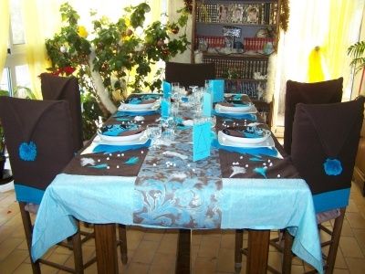 Turquoise et chocolat