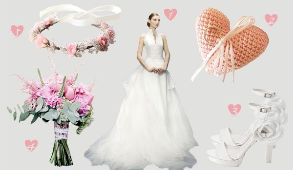 Look de novia Sweet Pink