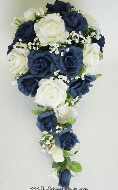 IdÃ©es bouquet blanc et bleu