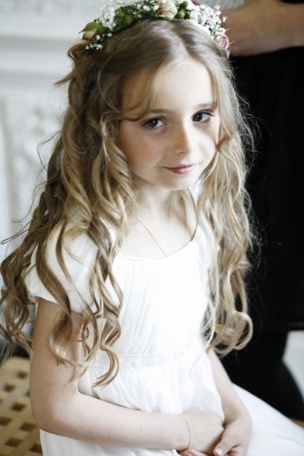 Couronne de fleurs pour petite fille