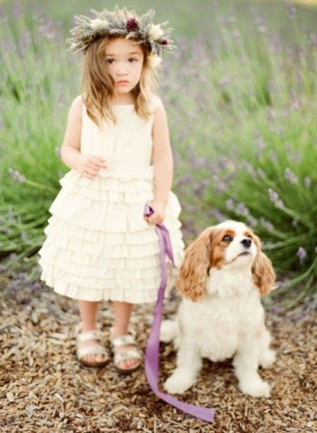 Couronne de fleurs pour petite fille