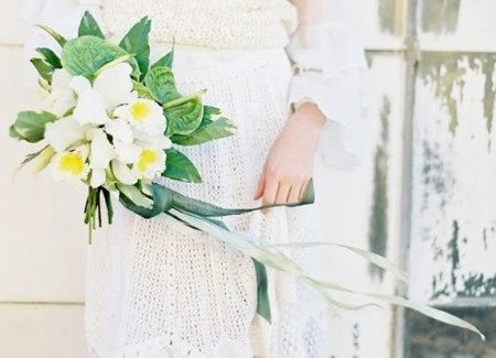 Bouquets de mariée avec des rubans