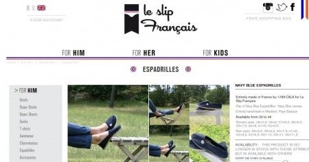 Les espadrilles sont à la mode : si votre chéri en portait pour la fin de soirée ?