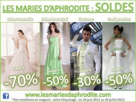 C'est les soldes chez les mariés d'aphrodite !!!