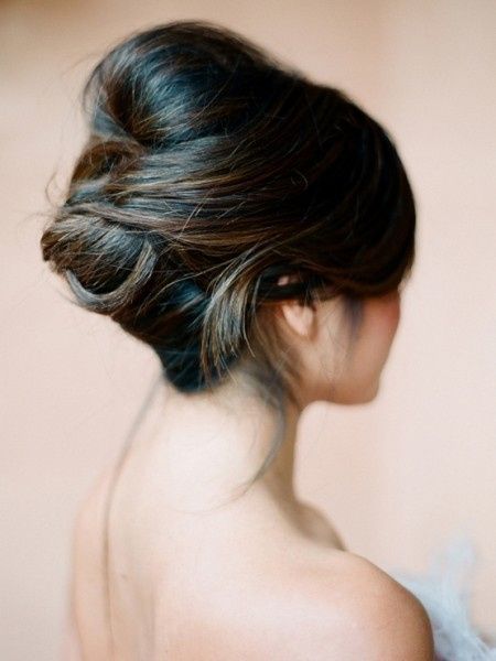 Chignon avec volume