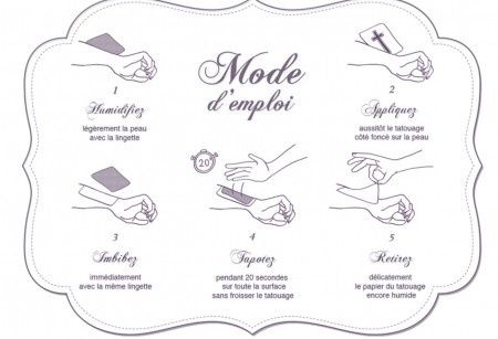 Mode d'emploi du tattoo éphémère