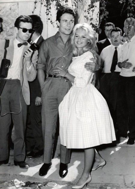 Brigitte Bardot et Jacques Charrier le 18 juin 1959