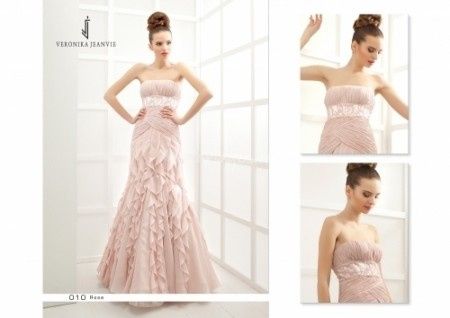 Robe de mariée rose pastel