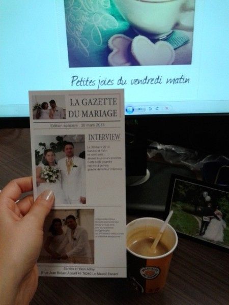 On remet ça ! Ma deuxième carte de remerciement est arrivée 