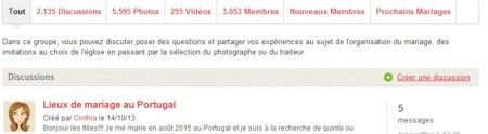 Autre option pour ouvrir une discussion