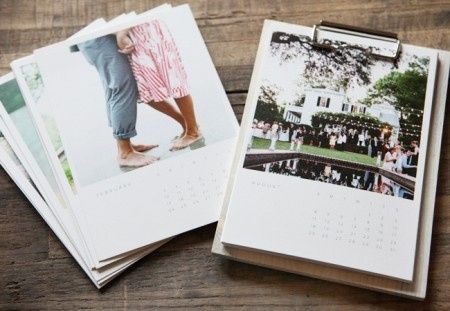 Célébrez votre première année de mariage en confectionnant un joli calendrier à partir de vos photos