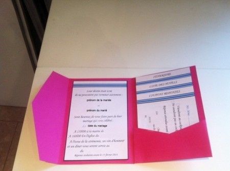 Faire-part pocketfold par Léa