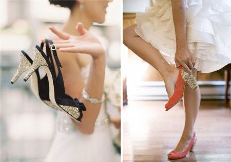 qui sont les mariées qui vont porter des chaussures à paillettes ?