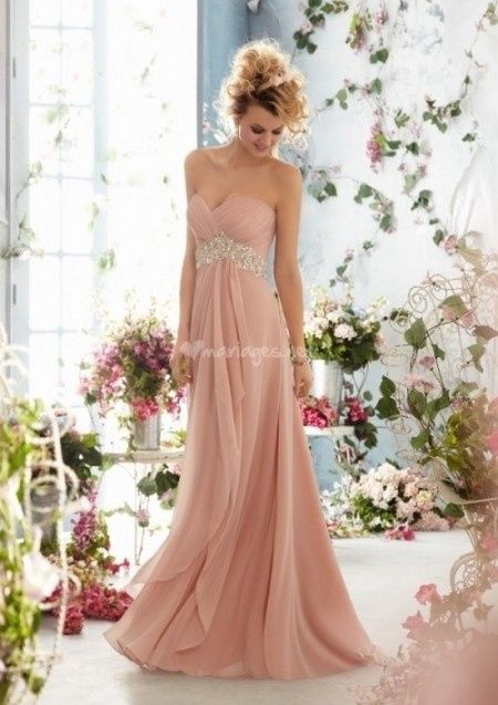 11 robes de mariée roses collections 2014