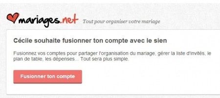 Partagez votre compte mariages.net avec votre partenaire !