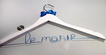 Tutoriel cintre personnalisé de mariage