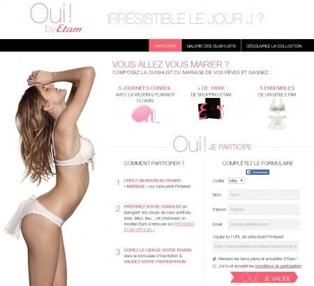 Participez au concours OUI ! by Etam
