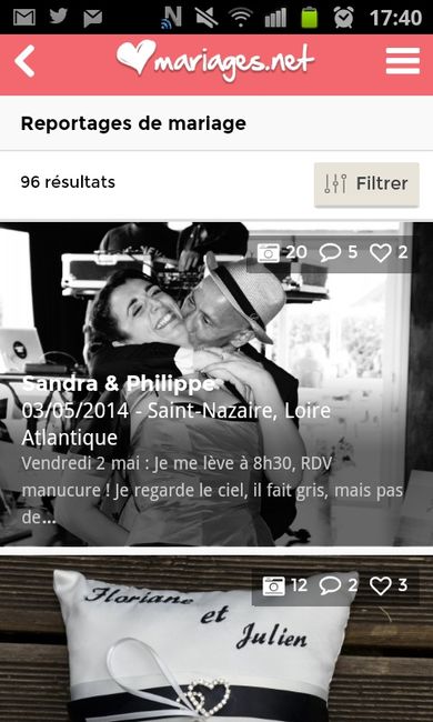 Nouvelle version pour notre appli mobile de mariage !