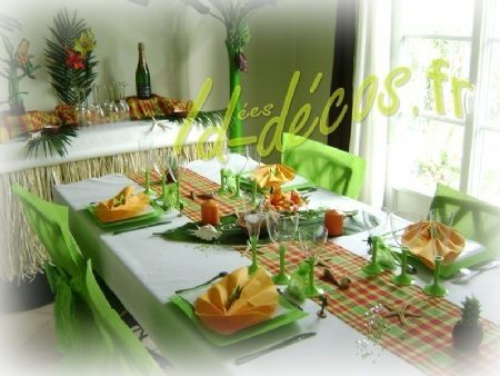 Table de mariage antillais