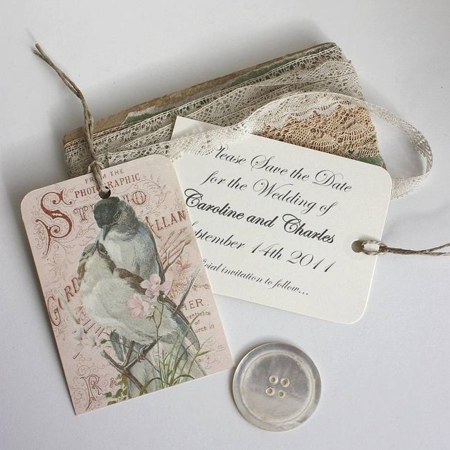 Save the date vintage