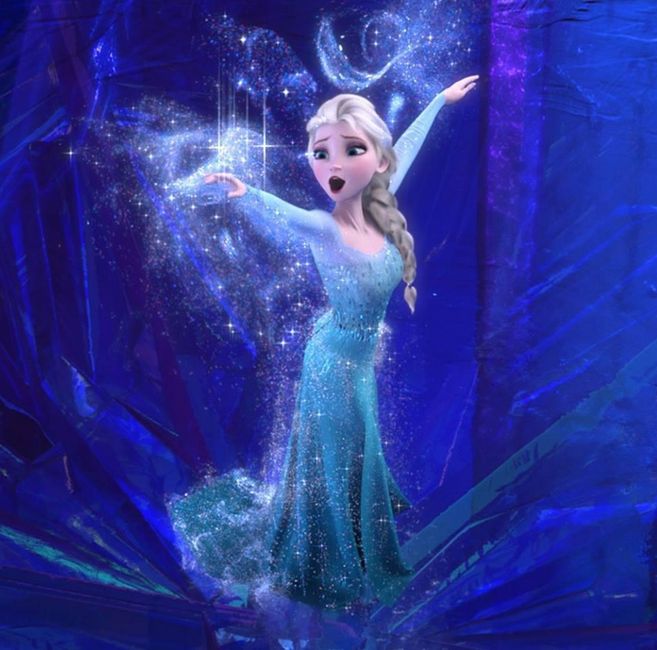 La robe de mariée de la Reine des Neiges