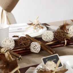 Inspiration déco ivoire et chocolat mariage