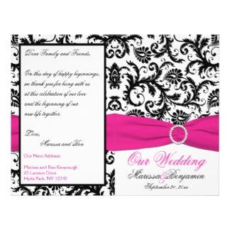 Inspiration mariage noir fuschia et blanc