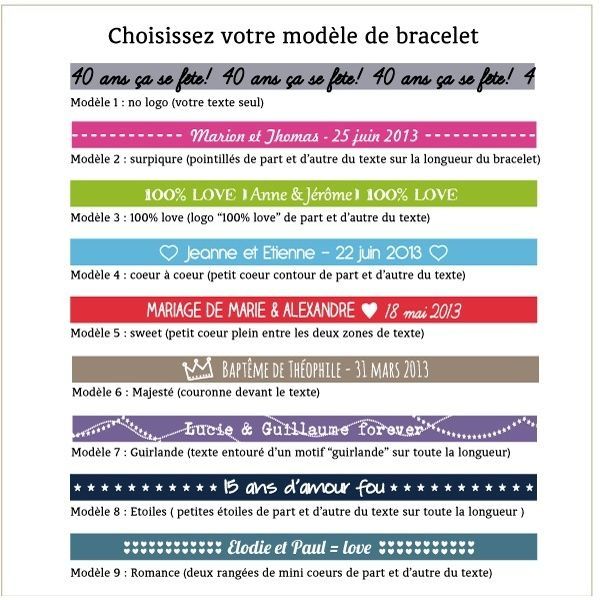 Barcelet brésilien personnalisable