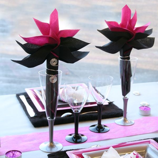 Pliage serviette mariage