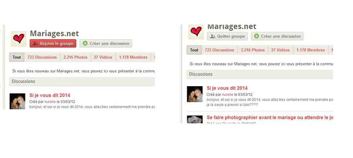 Rejoindre ou quitter un groupe de discussion