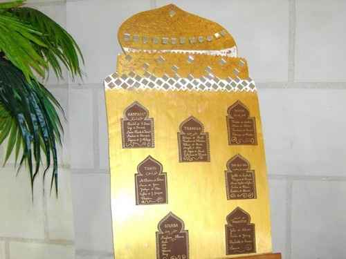 Plan de tables oriental