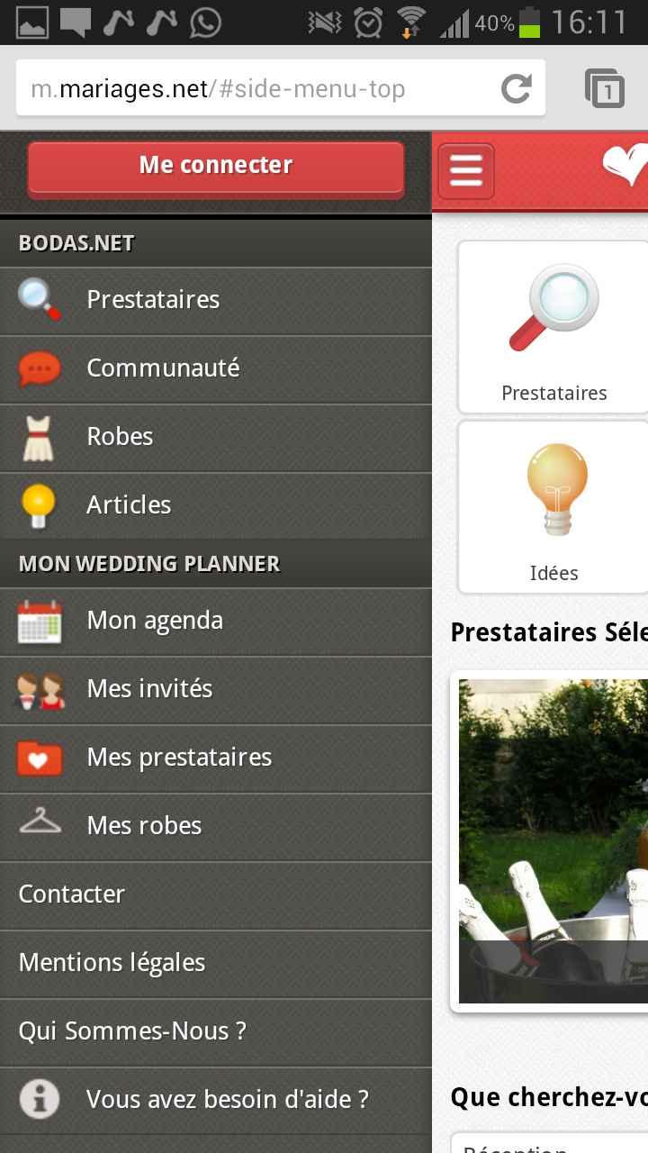 Lancement de version mobile de la communauté de mariages.net !
