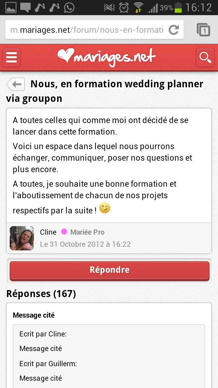 Lancement de version mobile de la communauté de mariages.net !