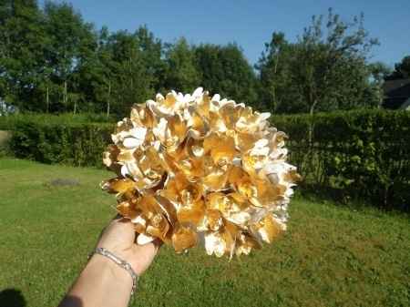 Tutoriel pour bouquet rond en fleur de papier crépon