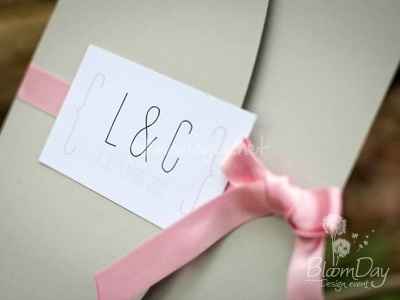 Faire part de mariage avec initiales