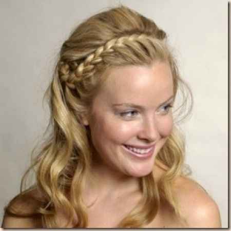 cheveux dÃ©tachÃ©s avec tresse