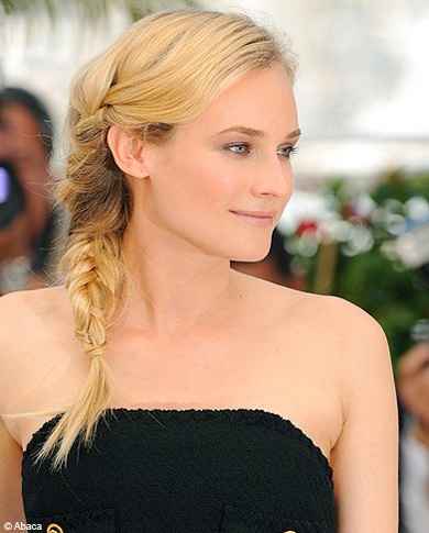 Une tresse poisson comme coiffure de mariée