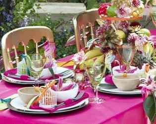 Décoration de table vive