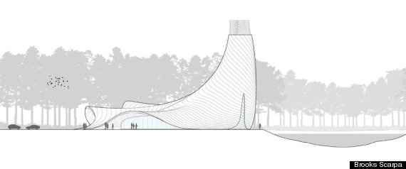 Une église en forme de robe de mariée