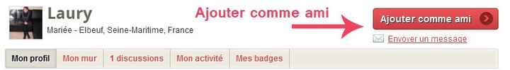 Ajouter des personnes en ami