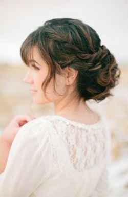 Chignon flou de mariée