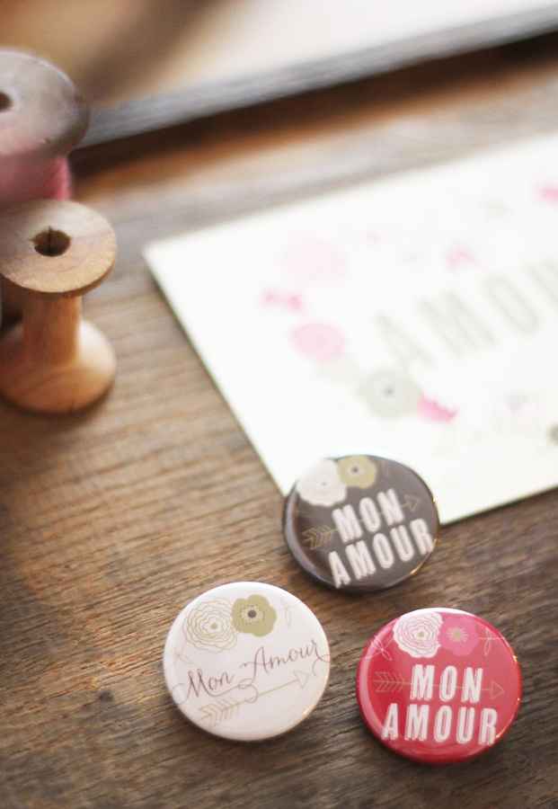 Badges d'amour à télécharger