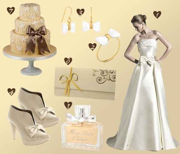 -Look de mariée avec des petits noeuds !
