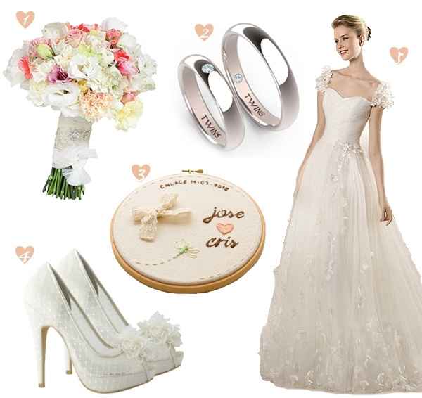 -Look de mariée romantique