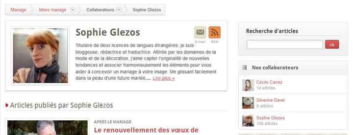 Profil de nos rédactrices mariage !