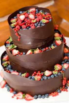 Gâteau fruits et chocolat