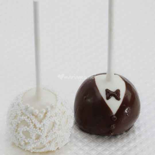 Cake pop mariés