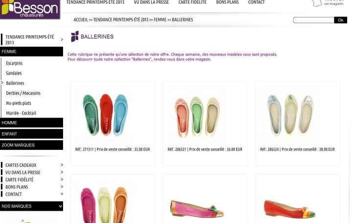 Ballerines chez Besson